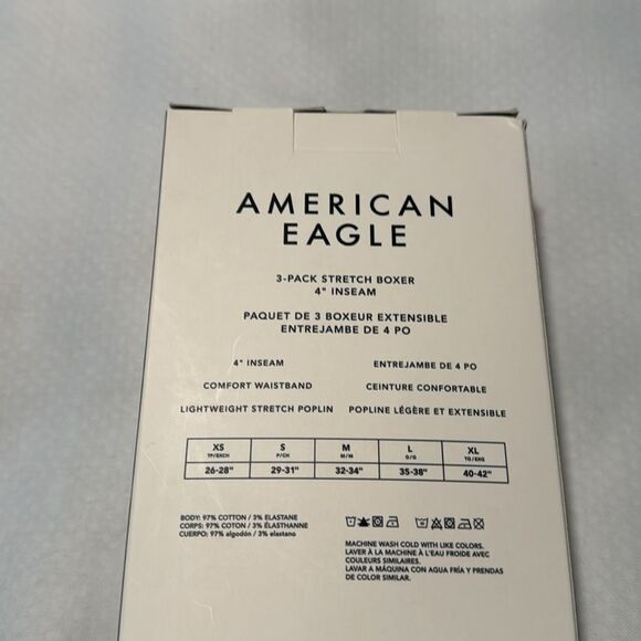 American Eagle Boxers Mens XS 3 Pack Blue - Picture 3 of 5